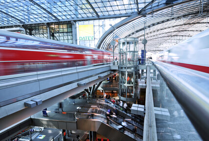 Berliner Hauptbahnhof von innen