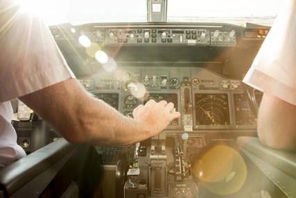 Flugzeug Cockpit