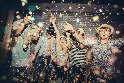 Party in a club Berlin: Party in a club