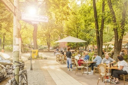 Café Weyers at Ludwigkirchplatz i Café Weyers at Ludwigkirchplatz in Berlin