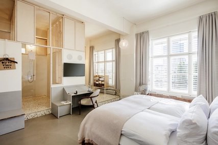 Doppelzimmer im Hotel Michelberger in Friedrichshain-Kreuzberg Doppelzimmer im Hotel Michelberger in Friedrichshain-Kreuzberg