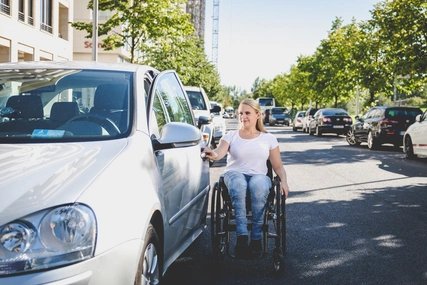 Behindertenparkplatz am Potsdamer Platz Berlin-Barrierefrei