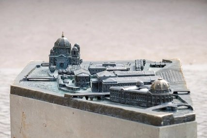 Tastmodell Berliner Museumsinsel im Lustgarten