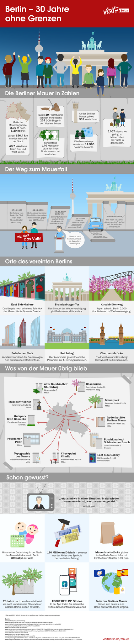 Infografik Mauer & Mauerfall in Berlin