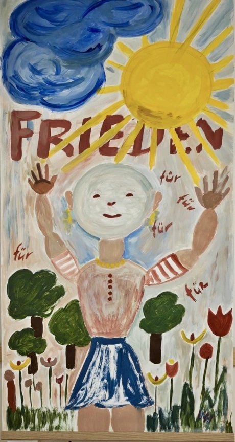 Bild aus dem „Friedensdemo zu Weihnachten“ - Workshop