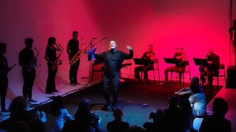 ensemble mosaik und Klexos auf der Bühne