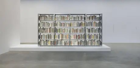 Saâdane Afif, The Fountain Archives (Bookshelves), 2022