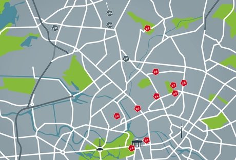Fußball Route Berlin, Routenkarte 02