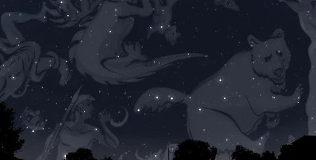 Sternbilder im Nachthimmel