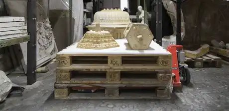 Fertig restaurierte Teilmodelle