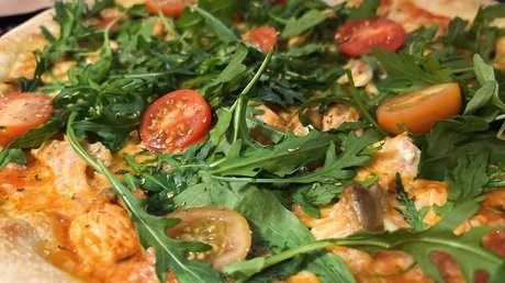 Pizza mit Rucola