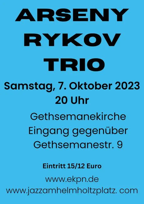 Flyer Jazz am Helmholtzplatz