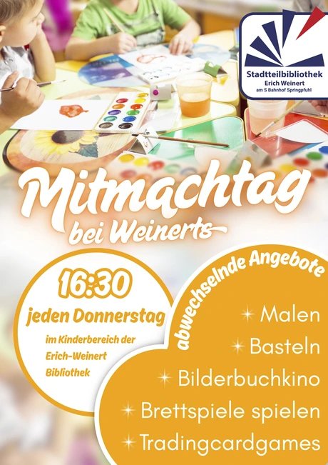 Kreativ- und Spielangebote für Kinder
