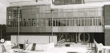 Bau des Kunstgewerbemuseums, ca. 1985