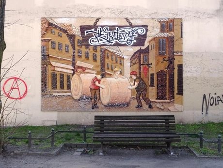 Popráci - Wandgemälde