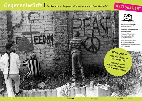 Plakat zur Ausstellung "Gegenentwürfe"