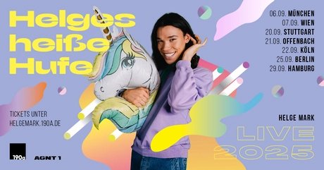 KEY VISUAL Helge Mark: HELGES HEIßE HUFE