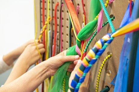 Interaktive Station „Flechten heißt entscheiden!“, 2021