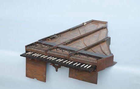 Clavecin brise, Reisecembalo, von Jean Marius, Paris zwischen 1700 und 1704