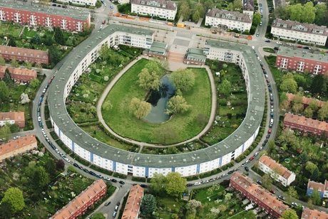 Luftbild des namengebenden "Hufeisens", 2014