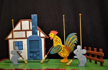 Gockel, Jockel und die Weizenähre - Theater auf dem Bügelbrett