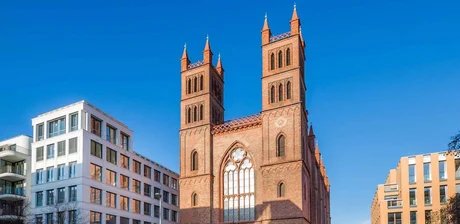 Blick auf die Friedrichswerdersche Kirche, Aufnahme 2020