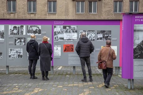 Open-Air-Ausstellung im Innenhof der Stasi-Zentrale
