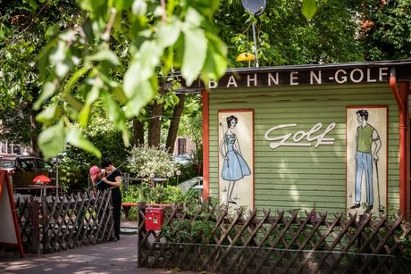 Minigolfanlage in der Sonnenallee