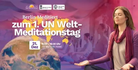 Berlin meditiert am 1. UN Weltmeditationstag