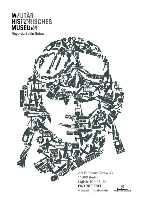 Plakat zur Ausstellung "Zwischenlandung"