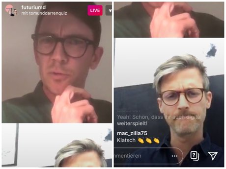 Quizmaster Tom und Darren