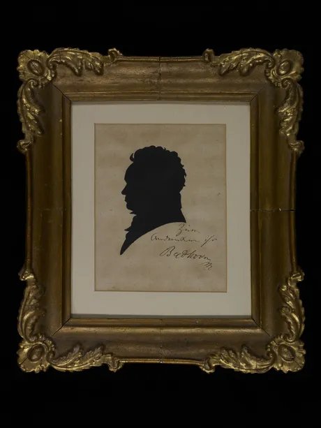 Scherenschnitt Ludwig van Beethoven