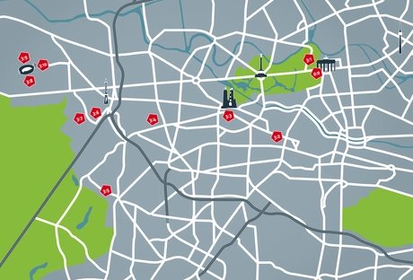 Fußball Route Berlin, Routenkarte 03