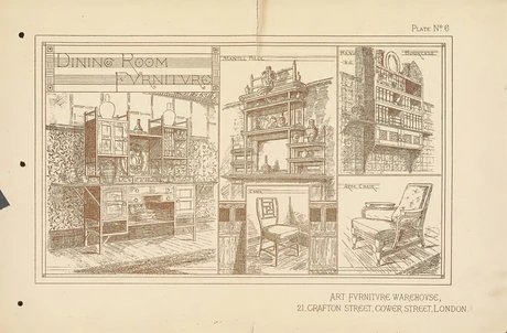 Plate No. 6 in „Art Furniture“, 1877