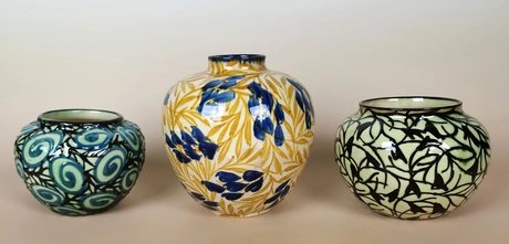 3 Vasen von Max Laeuger/Karlsruhe, 1.H. 1920er Jahre