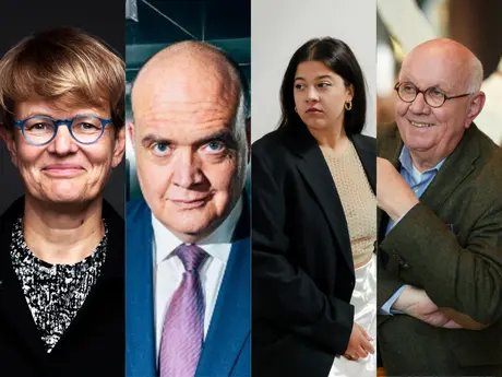 Prof. Dr. Dr. Susanne Baer ©Henning Baier / Robin Alexander ©Nikita Teryoshin / Yasmine M'Barek ©Leonie Braun / Prof. Dr. Peter Strohschneider ©Andr_Redlich