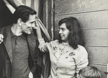 Pier Paolo Pasolini in einem Vorort Roms, 1959