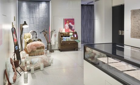 Ausstellungsansicht "Droste Digital. Handschriften – Räume – Installationen"