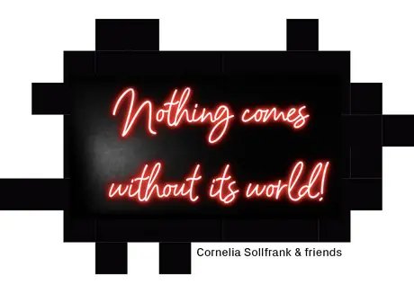DKb Titelgrafik Cornelia Sollfrank & friends »Nothing comes without its world!«