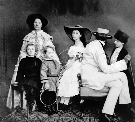 Baron von Budberg mit seiner Familie, Berlin, 1858
