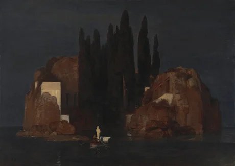 Arnold Böcklin, Die Toteninsel (Erste Fassung), 1880