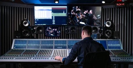 Tonstudio in der Philharmonie Berlin 