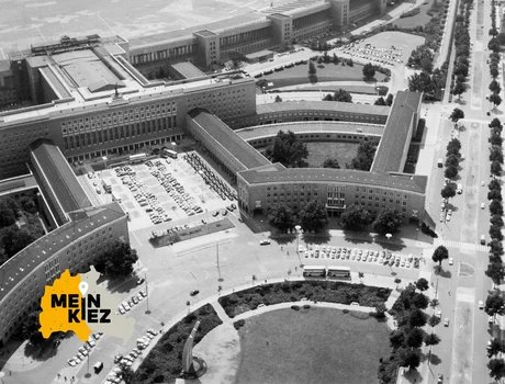 Luftaufnahme des Flughafens Tempelhof, 1963