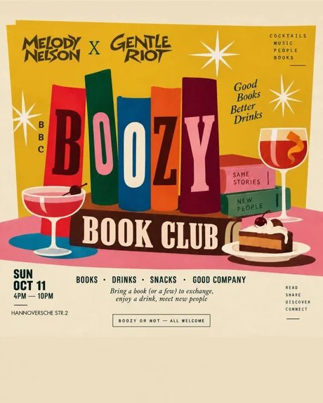 Boozy Book Club, key visual
