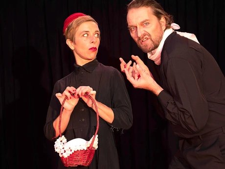 Märchen im Glaspalast von und mit dem Hexenberg Ensemble: Die goldene Gans | Rotkäppchen