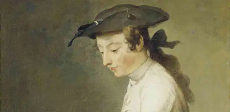 Jean-Baptiste Siméon Chardin, Der Zeichner, Detail