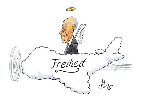 Adenauer, Wolkenflieger-Karikatur