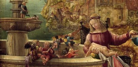 Albrecht Altdorfer, Ruhe auf der Flucht nach Ägypten (Detail), 1510