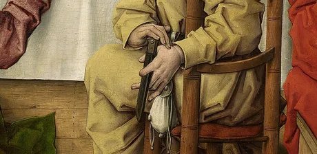 Meister des Hausbuchs, Das Abendmahl (Detail), um 1480
