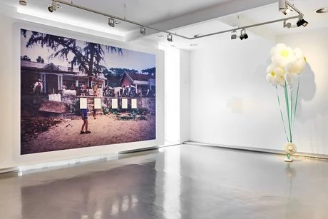 Ausstellungsansicht „Vietnam. Kunst. DDR. Reclaiming Solidarity", Stiftung Kunstforum Berliner Volksbank